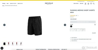 Bežecké kraťasy Devold Running Merino Short Shorts Men - 6