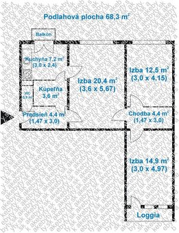 Na predaj 3 izb. byt, Národná trieda - 68 m2 - 6