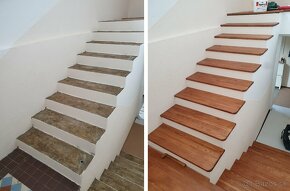 Drevene schody - Obklad betonovych schodov (nove) - 6