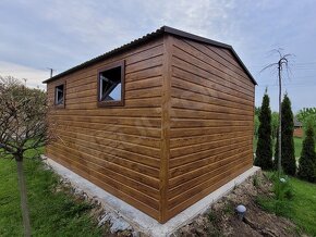 Moderná garáž 3x5m imitácia dreva + Doprava a montáž - 6