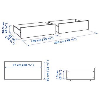 Postel MALM 160x200 IKEA+LONSET ROSTY - 6