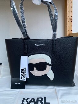 Kožená shopper bag kabelka Karl Lagerfeld Ikonik 2 - 6