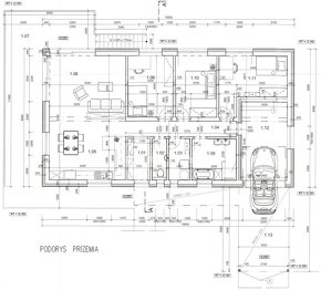 HRUBÁ STAVBA-4+KK BUNGALOV S GARÁŽOU A TERASOU, LIETAVA,... - 6