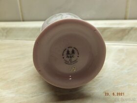Růžový porcelán orig. H&C, vázička. - 6