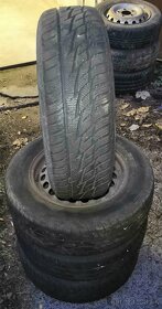 4 ks zimné pneu Matador 195/65 R15 na plechovych diskoch - 6