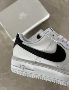 Nike Air Force 1 bielo čierne tenisky - 6