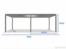 Hliníková bioklimatická pergola - 6