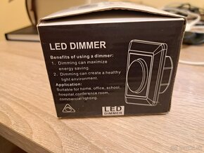 LED Dimmer / LED Stmievač čierna farba - 6