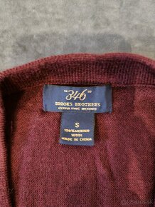 Vlnené vesty Brooks Brothers, 100% merino vlna - 6