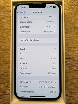 Predám IPhone 14 128 GB - 6