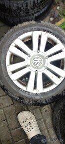 Predám celoročnu sadu kolies 206/55R16 rozteč 5x112 R16 - 6