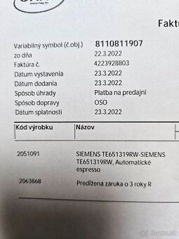 Siemens EQ6 PLUS S100 zaruka do 03/27 - 6