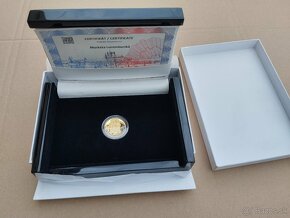 Zlatá medaile M.Lucemburská, 999,9 PROOF cert + etue - 6