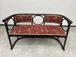 Secesná sofa Fledermaus no.728 arch.Josef Hoffmann - 6