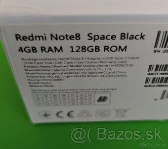 Xiaomi Redmi Note 8  4/128Gb Black - 6