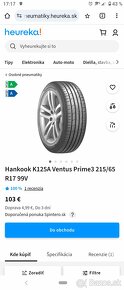 Hankook Ventus Prime 3X 215/65 R17 99V - 6