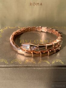 BVLGARI Serpenti Viper náramok, Rose gold - 6