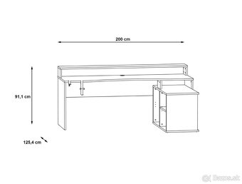 Počítačovy písací a herný stôl - 6