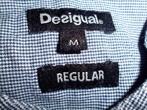 Desigual pánska modrá slim košeľa  M - 6