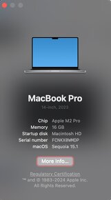 MacBook Pro 14" M2 Pro | 2023 | 16GB RAM | 512GB SSD - 6