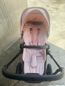 Športový kočík Cybex Priam Matt Black 2022, Peach Pink - 6