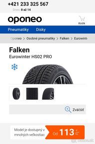 Predám Zimnú sadu kolies 205/60R16 - 6