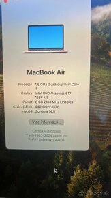 MacBook Air 2016 13 palcový 256GB NOVÁ BATÉRIA - 6