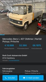 Valník Veterán Mercedes 508 D .Rakúsko - 6