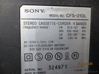 SONY CFS-210L - 6