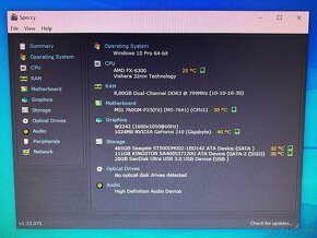 Predám kancelársky PC - FX 6300,8GB DDR3,SSD,HDD,WIN 10 - 6