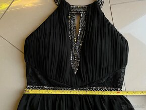 Damske spoločenské šaty, dlhé 39, čierne - 6