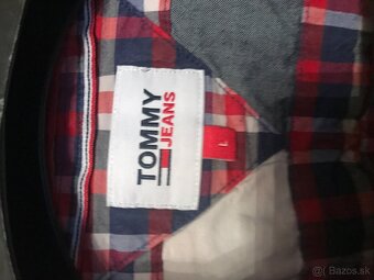 TOMMY HILFIGER originál karovana pánska kosela L - 6