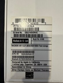 MacBook Air 13,3  A1466 - 6