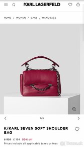 Karl Lagerfeld kabelka k/saddle shoulder bag - 6