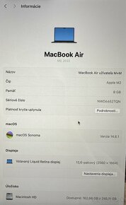 MacBook AirM2 8/256gb - 6