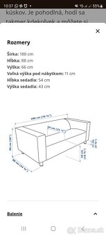 Gauč 2- pohovka Klippan Ikea - 6