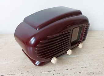 Staré rádio Tesla Talisman 308U II, rok 1953, plně funkční - 6