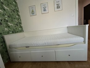 Ikea Hemmes biela posteľ - 6