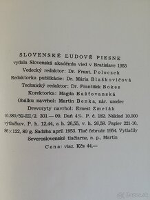 Slovenské ľudové piesne 1-2 (1959, 1954) - 6