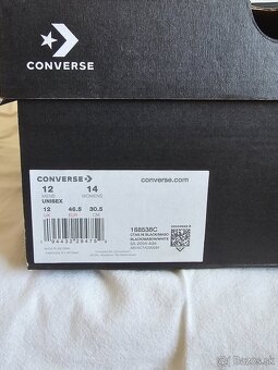 Kožené tenisky Converse CTAS hi black unisex,veľkosť 46,5 - 6