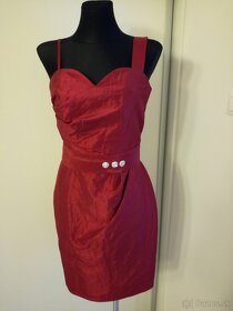 Šaty červené - nové, veľ.40 - zníž. cena - 6