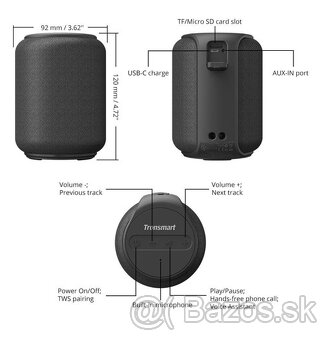 TRONSMART Element T6 mini - bluetooth reproduktor - 6