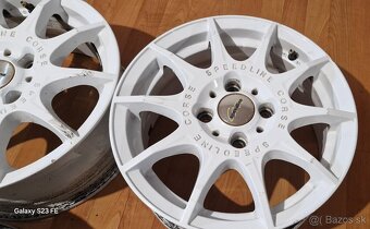 Predám alu. disky Speedline Corse 4x108 R15 + Matice - 6