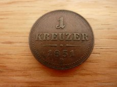 R-U 2 x 1 grajciar 1851 A a 1851 B vo veľmi pekných stavoch - 6