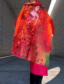 Šál vlnený Gustav Klimt - Adele - 6