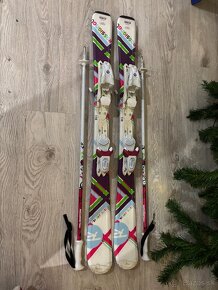 Rossignol - detske lyze s viazanim + palice Italbastoni - 6