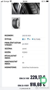 Pirelli 265/35 ZR20 letné - 6