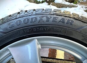 ALU disky DEZENT 5x108 R17 215/55 R17 zimné GOOD YEAR - 6