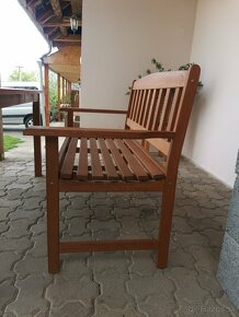 Záhradné sedenie, drevené - 6