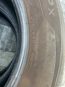 Predám 2ks letné pneu HANKOOK 215/65R17 - 6